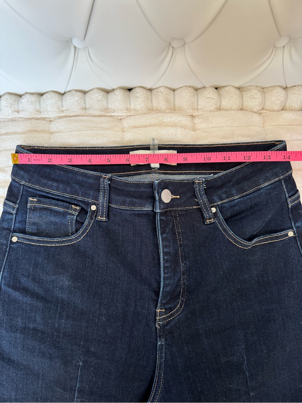 Risen Jeans Wide Leg Dark Blue Women’s Jeans - Picture 3 of 4